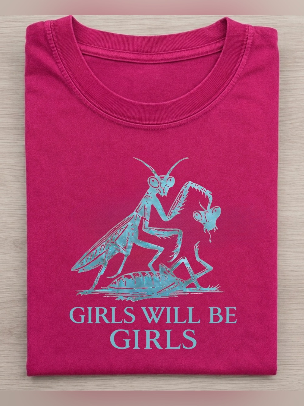 Girls Will Be Girls Pink Graphic Tee For Everyday